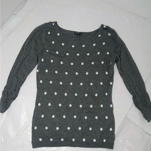 🌻SALE 5/$50 or 10/$75🌻 Express Polka Dot Sweater 3/4 In.Sleeve
